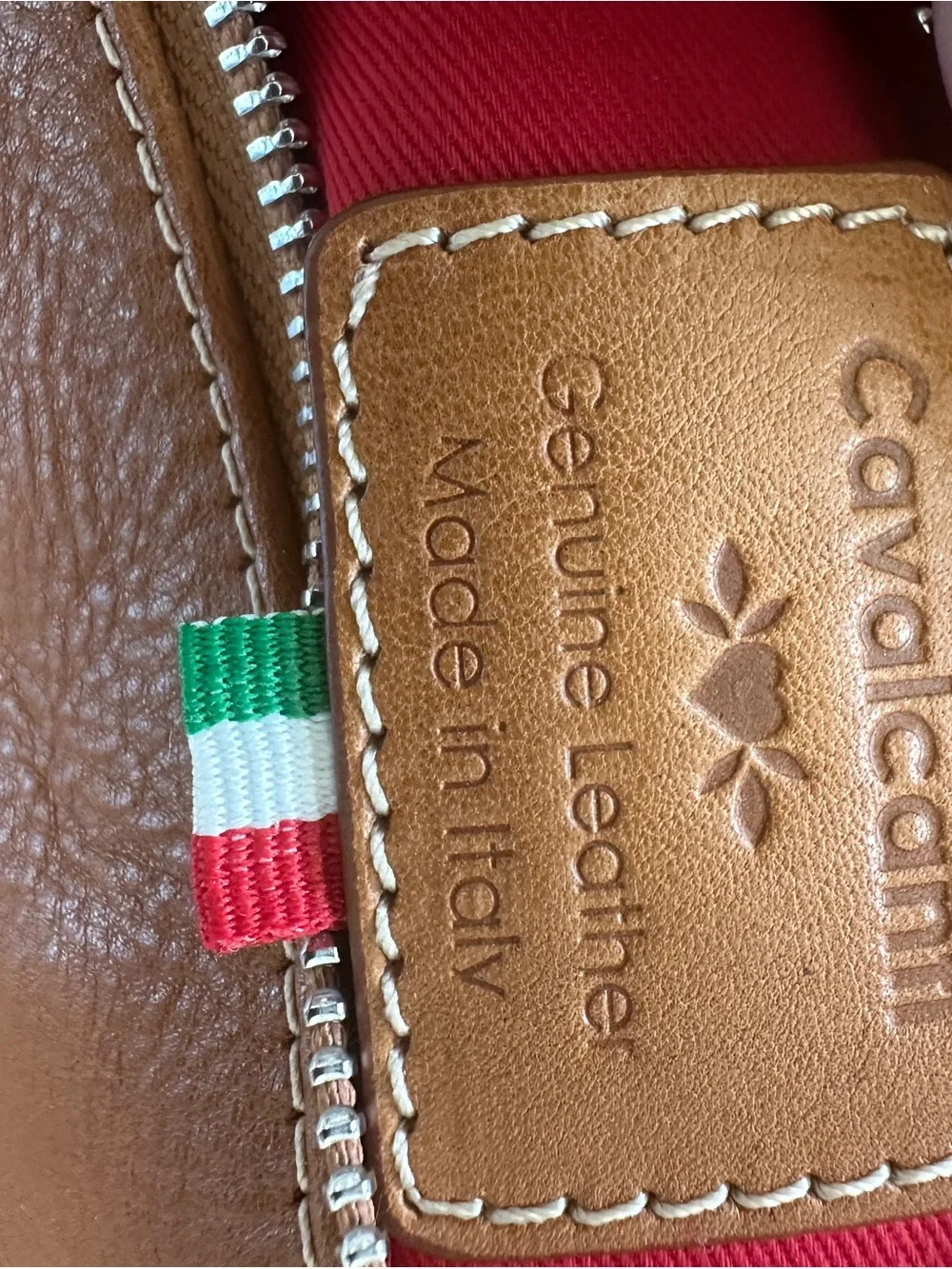 Cavalcanti Cognac Leather Shoulder Bag